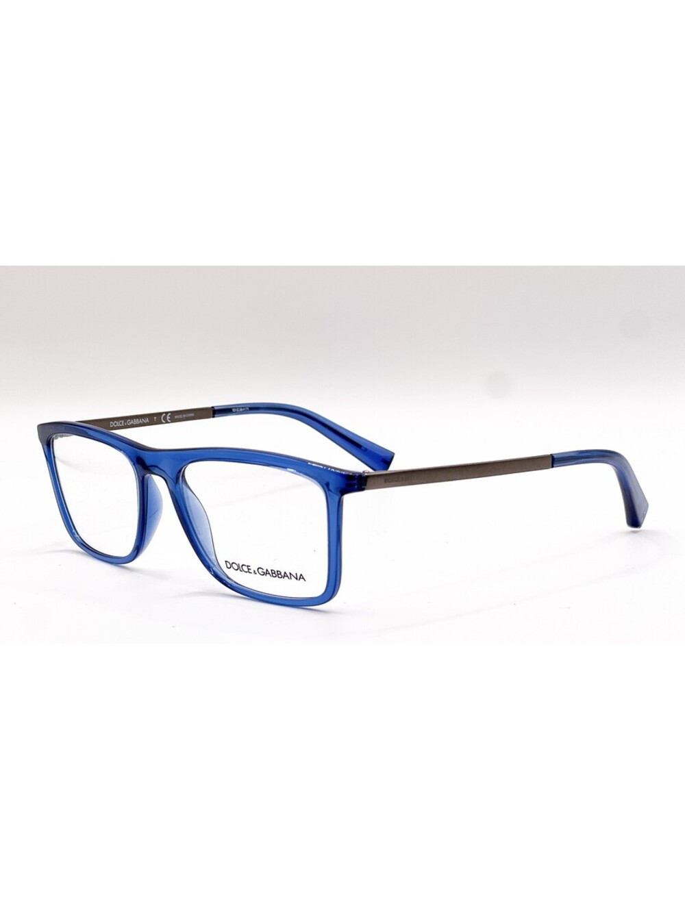 Dolce & Gabbana DG 5023 3067 Transparent Blue Full Rim Eyeglass Frames 54-18-150
